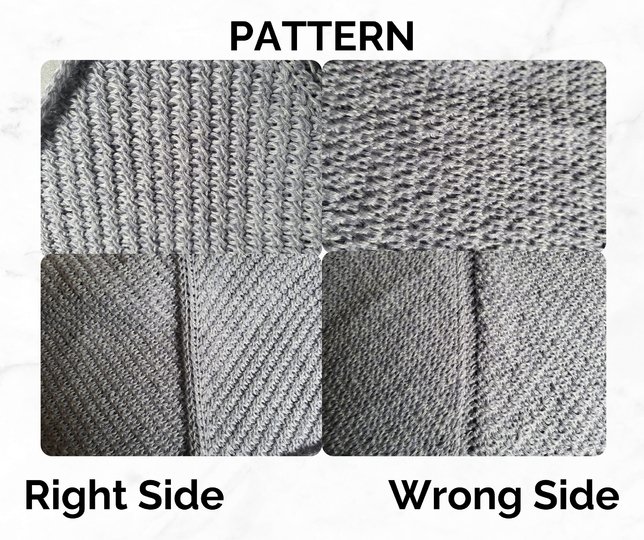 Dreieckstuch "TUNESISCH" gehäkelt mit Quasten – für Fortgeschrittene