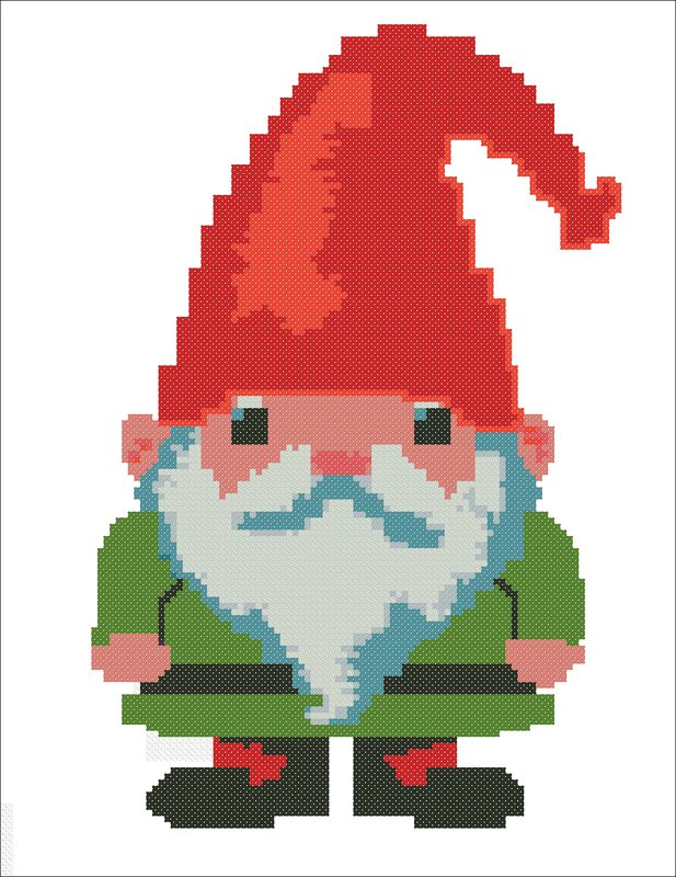 Christmas gnome Cross Stitch Pattern, gnome design - Image 5