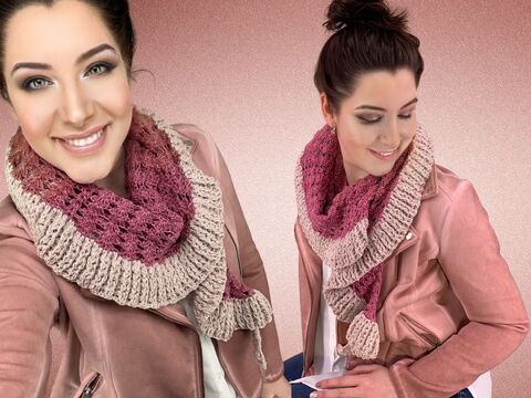 Häkelanleitung Tuch "ALTROSA VINTAGE"