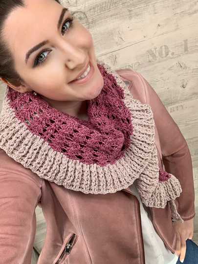 Häkelanleitung Tuch "ALTROSA VINTAGE"