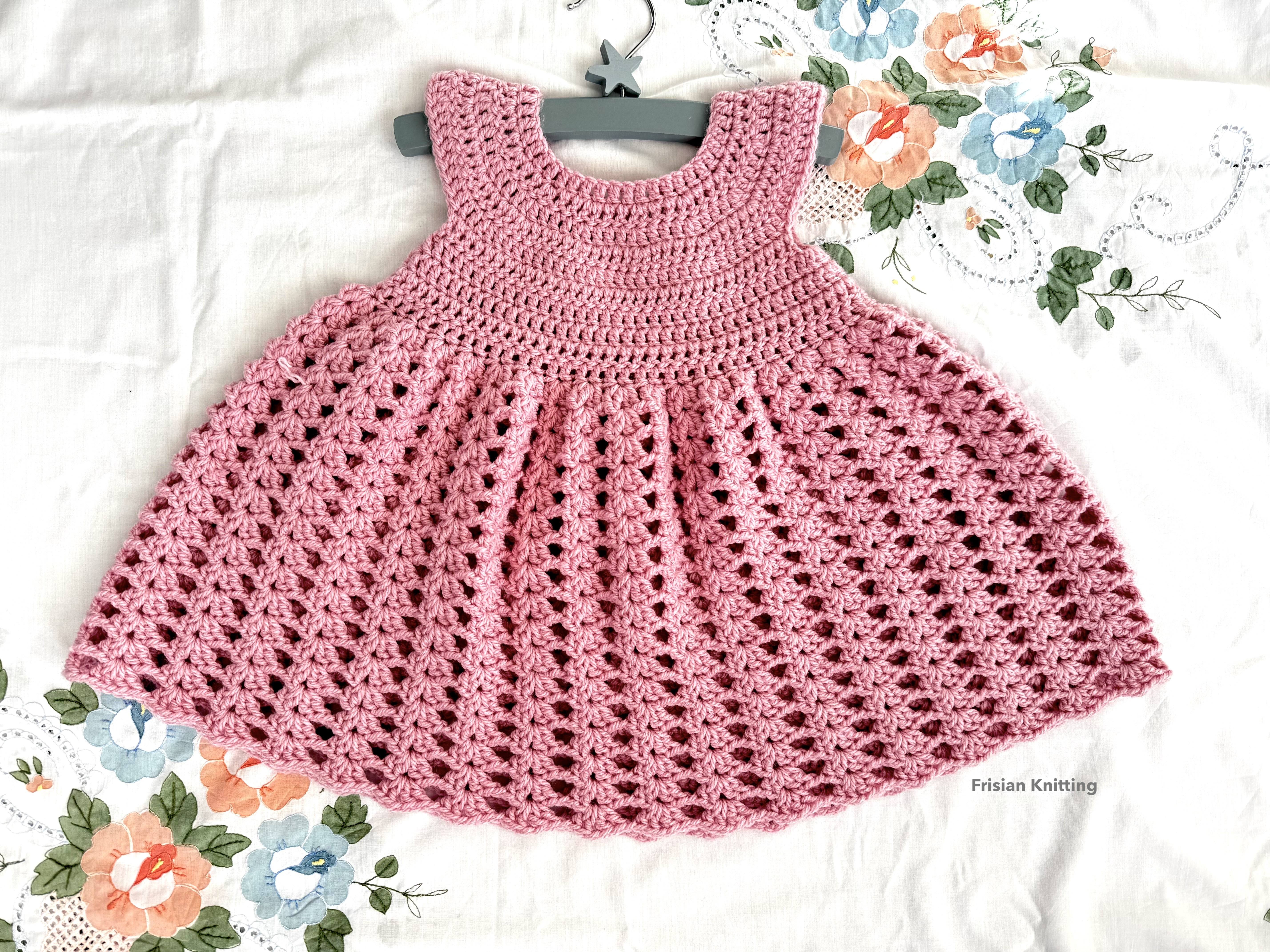 crochet newborn dress pattern PDF Baby Pattern, Almost Free Crochet Pattern, 0-3 Months Baby Dress Aran Yarn 170 gm 270 gm of yarn 100% Acrylic I LOVE THIS YARN from HOBBY LOBBY stores. Baby dress Fiona crochet