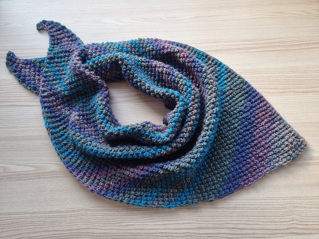 "wollige Umarmung" Dreieckstuch stricken PDF-Anleitung