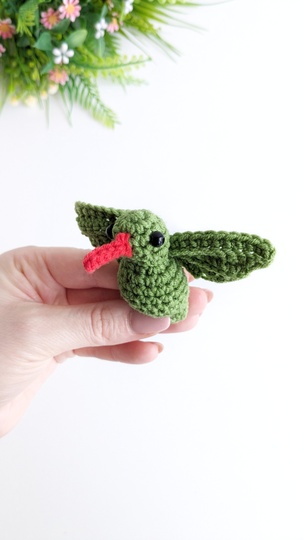 Hummingbird Crochet Pattern, Easy Crochet Amigurumi Bird Pattern