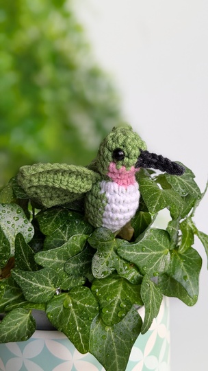 Hummingbird Crochet Pattern, Easy Crochet Amigurumi Bird Pattern