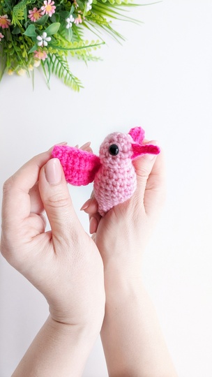 Hummingbird Crochet Pattern, Easy Crochet Amigurumi Bird Pattern