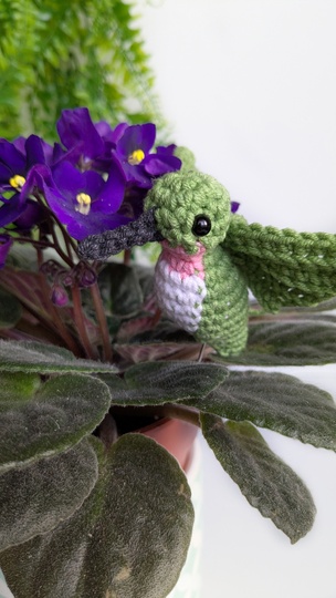 Hummingbird Crochet Pattern, Easy Crochet Amigurumi Bird Pattern