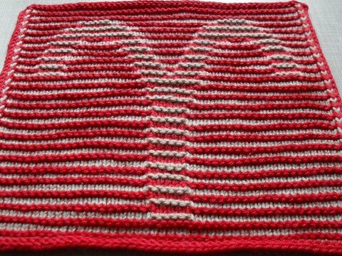 Tierkreiszeichen Widder in Schattenstricktechnik