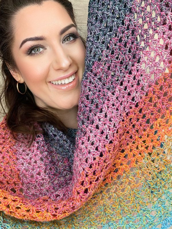 Häkelanleitung Tuch "PFAUPRINZESSIN" - Bild 4