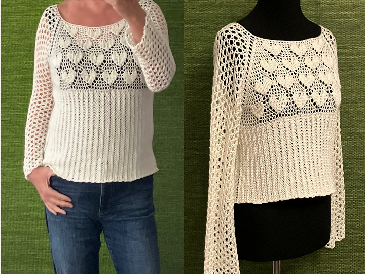 RVO-Pulli mit Herzen - Häkelanleitung