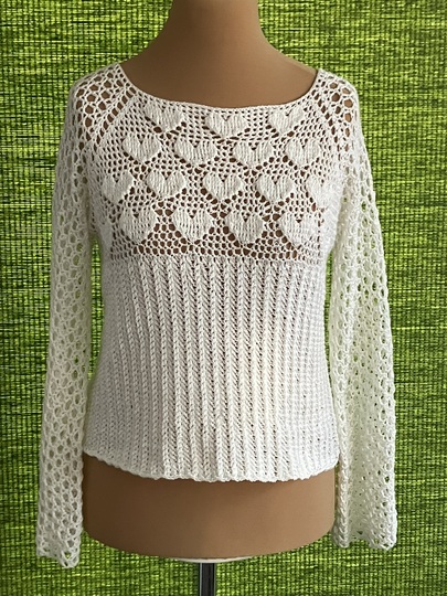 RVO-Pulli mit Herzen - Häkelanleitung