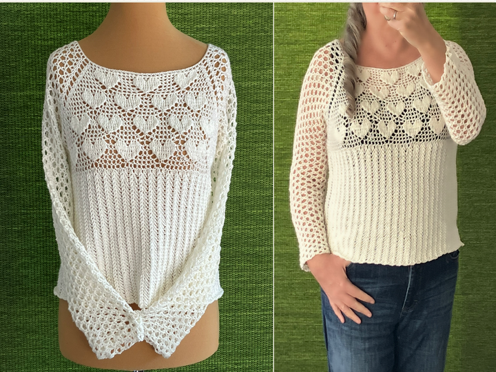 RVO-Pulli mit Herzen - Häkelanleitung