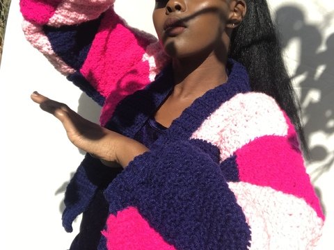 Patchwork Crochet Cardigan Pattern, Simple Crochet Sweater Pattern