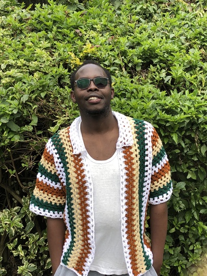 Vintage Crochet Shirt Pattern, Simple Men's Mesh Crochet Shirt Pattern