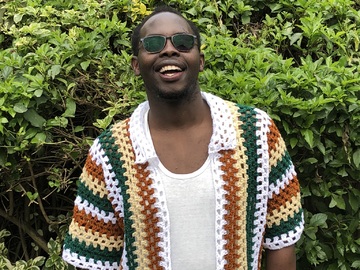 Vintage Crochet Shirt Pattern, Simple Men's Mesh Crochet Shirt Pattern