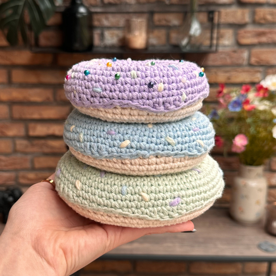 Crochet pattern pincushion | 4 sizes | German & English