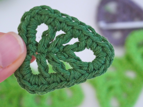 Einfach entzückendes Blatt häkeln