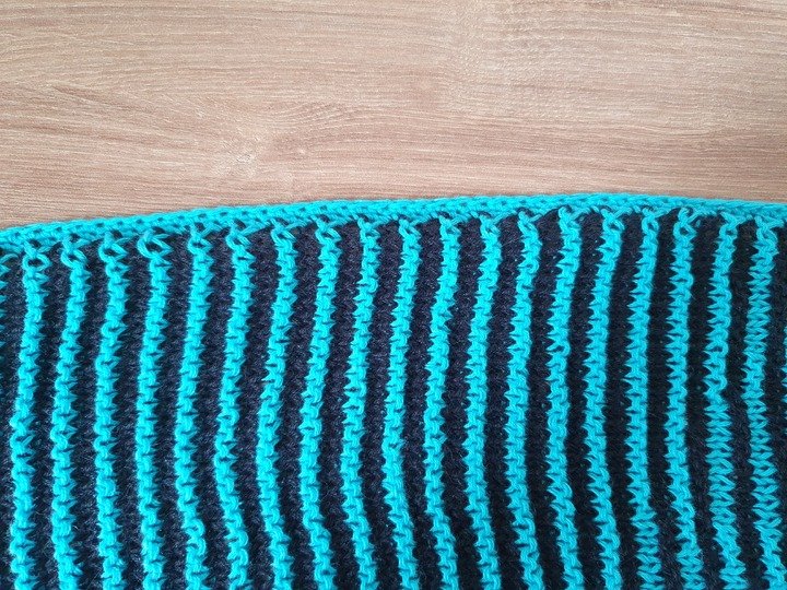 Wolf, Schattenstricken, Illusionsstricken, Motivtuch