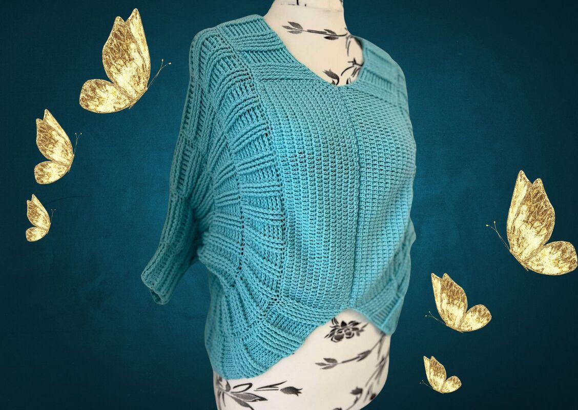 Häkelanleitung Fledermauspulli "FLAUSCHKONZERT" - Bild 6