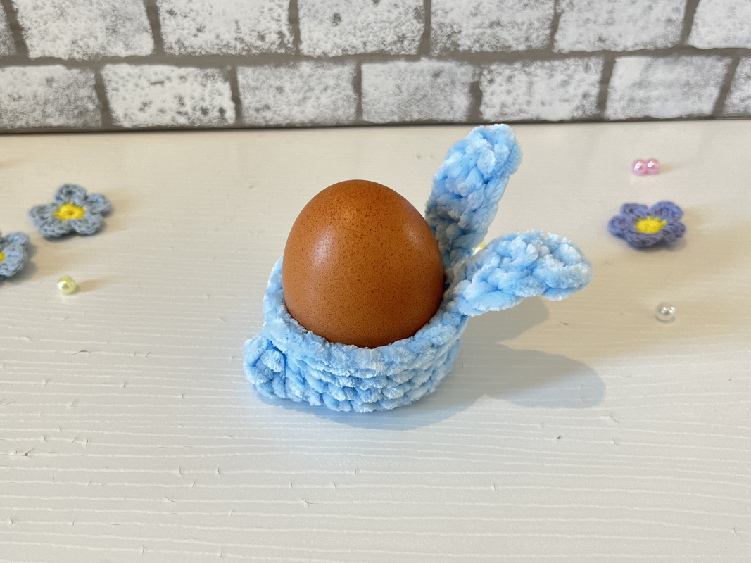 Crochet Pattern No Sew Bunny Egg Cup - Image 3