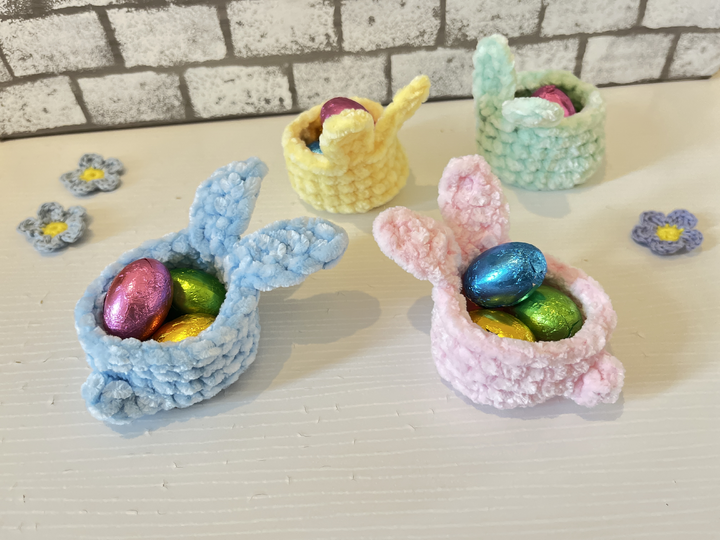 Crochet Pattern No Sew Bunny Egg Cup