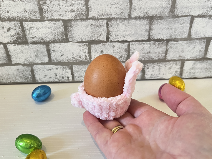 Crochet Pattern No Sew Bunny Egg Cup