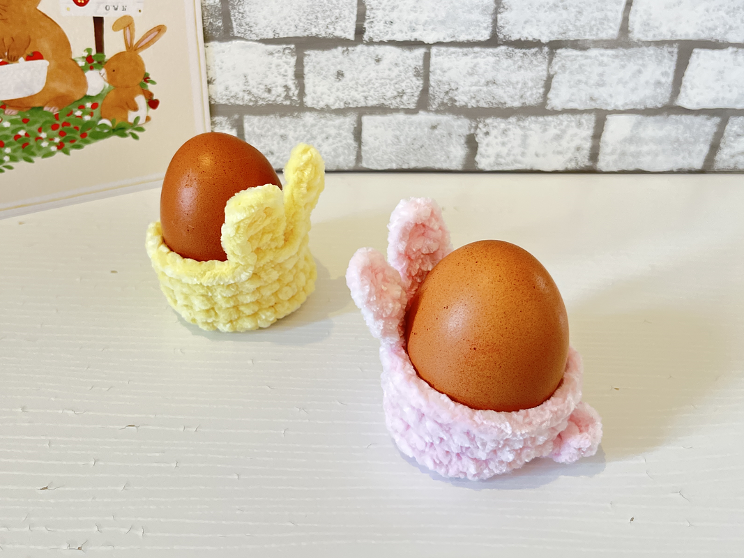 Crochet Pattern No Sew Bunny Egg Cup - Image 7