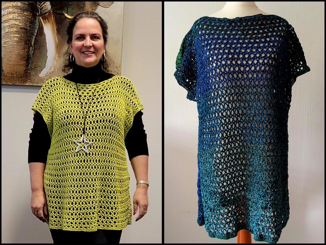 "Lucia" - luftiges Shirt oder Strandkleid - Häkelanleitung - Bild 5