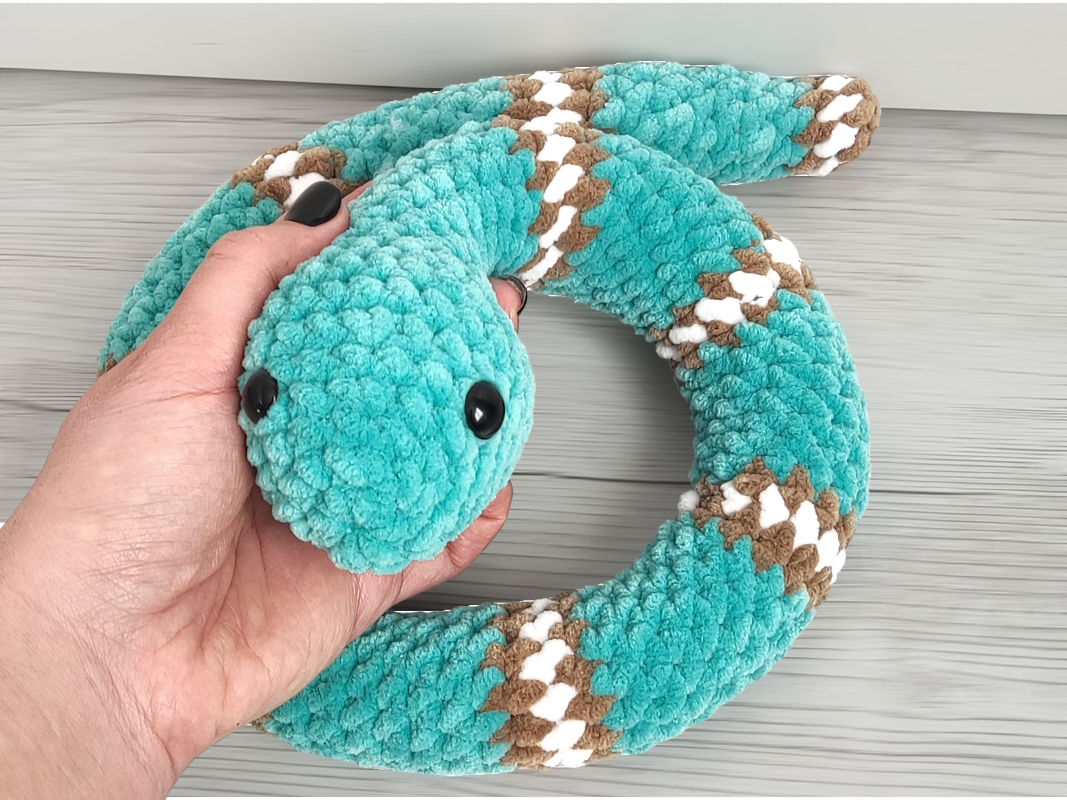 Häkelanleitung für eine Schlange – Amigurumi PDF Muster zum Selbermachen - Bild 3