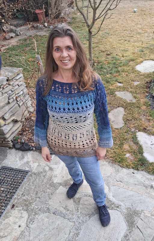 1-Bobbel-Pullover/Kleid/Tunika Memories, Häkelanleitung - Bild 9