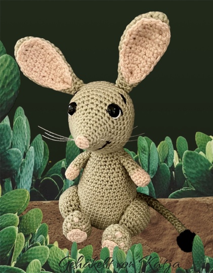 Riesenohr-Springmaus Dipdip Häkelanleitung