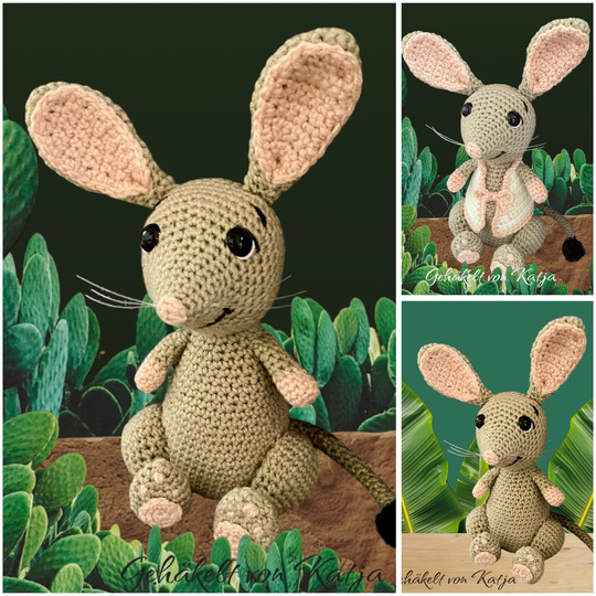 Riesenohr-Springmaus Dipdip Häkelanleitung