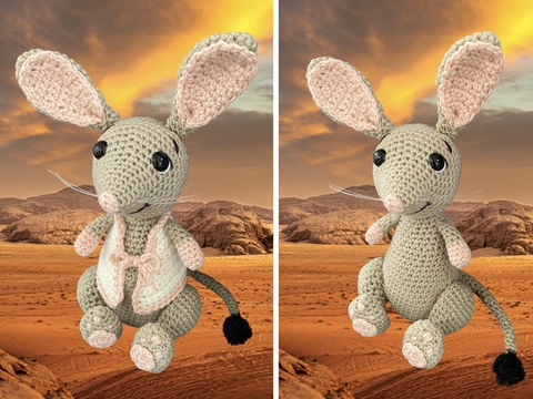 Riesenohr-Springmaus Dipdip Häkelanleitung