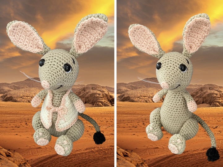 Riesenohr-Springmaus Dipdip Häkelanleitung