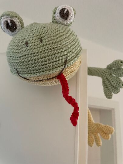 Häkelanleitung Eidechsen Türstopper