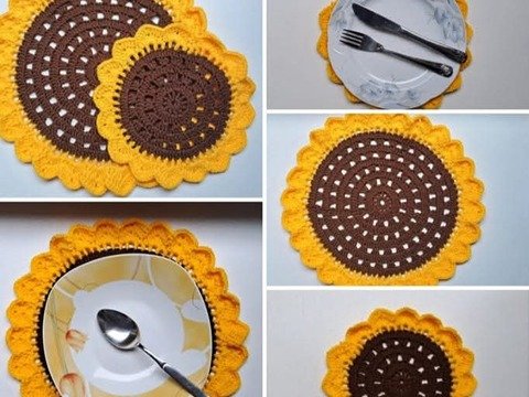 Sonnenblumen Platzdeckchen