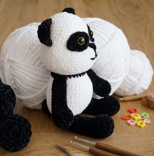 Crochet Pattern For Cute Panda Kuma!
