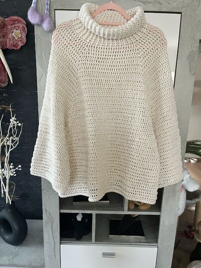 Häkelanleitung Pullover "EASY ROLLKRAGEN"
