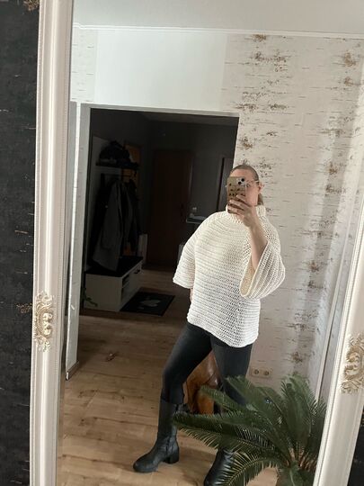 Häkelanleitung Pullover "EASY ROLLKRAGEN"