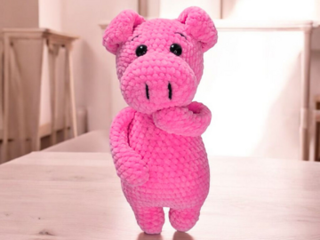 Häkelanleitung Schwein – Amigurumi PDF Muster, Kuscheltier häkeln