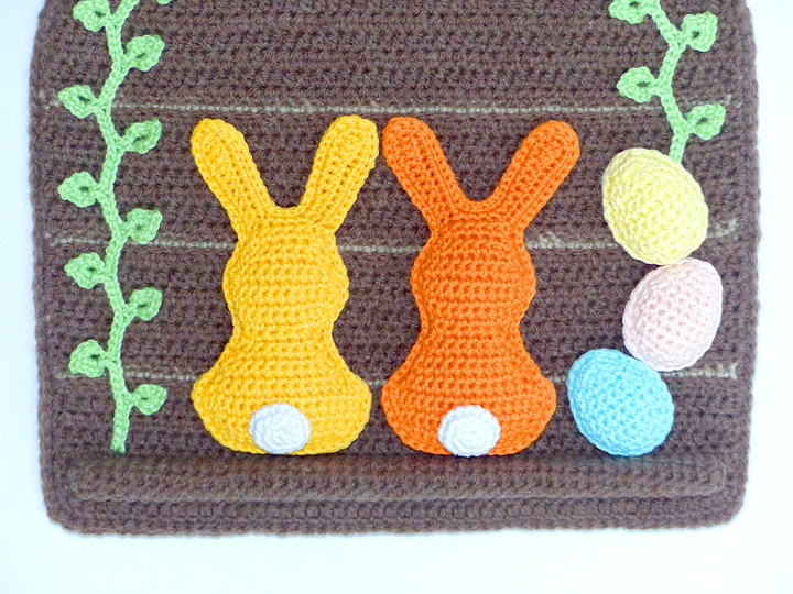 Häkelanleitung Türschild Ostern