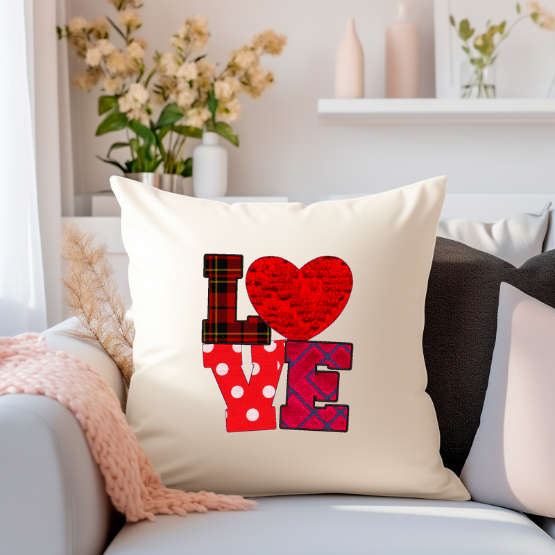 Stickdatei Applikation LOVE Hochzeit Valentinstag