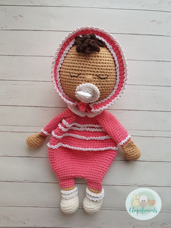 Crochet Pattern, Cute Lovey Baby with Bunny - Image 5