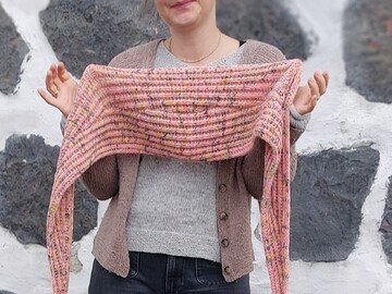 Knitting pattern, ENNA shawl, any size/yarn/gauge