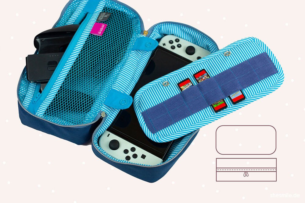 Tasche "KimKonsole" (Nähanleitung und Schnittmuster in 2 Größen)