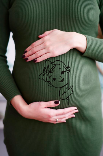 BABY Mädchen Schwangerschaft Stickdatei 2 in 1