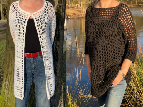 Jacke oder Minikleid auch für Anfänger  - Häkelanleitung