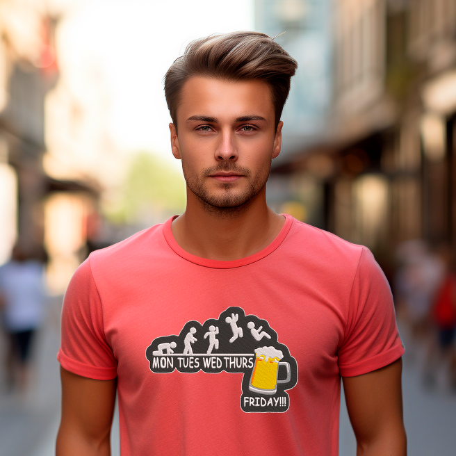 Stickdatei BEER Friday Vatertag - Bild 2