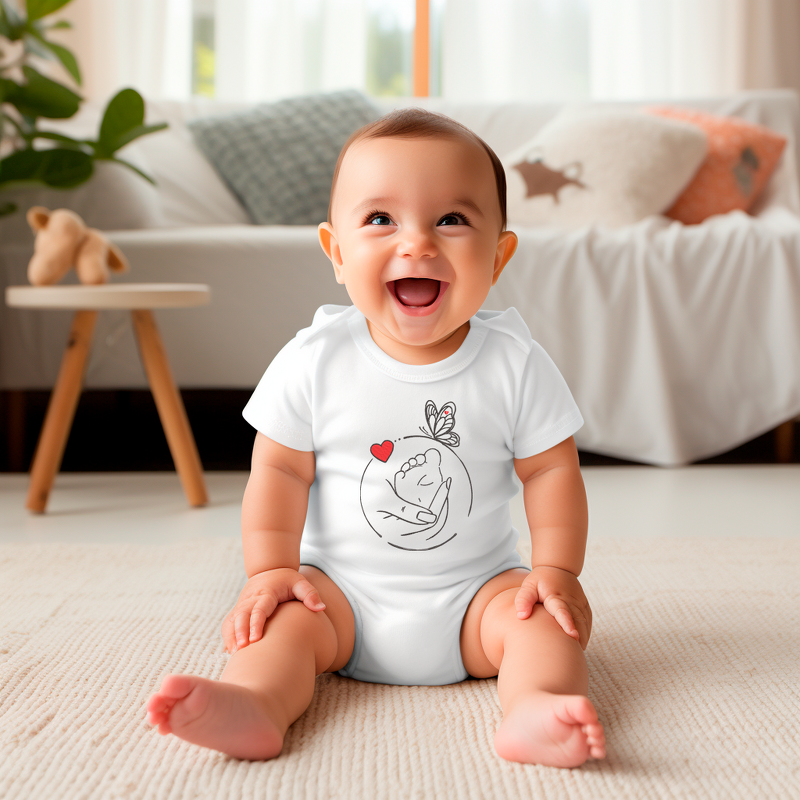 Linienart BABY Stickdatei Schwangerschaft - Bild 7