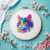 Bright CAT EINE Bunte Katze IM Aquarelle LOOK Stickdatei