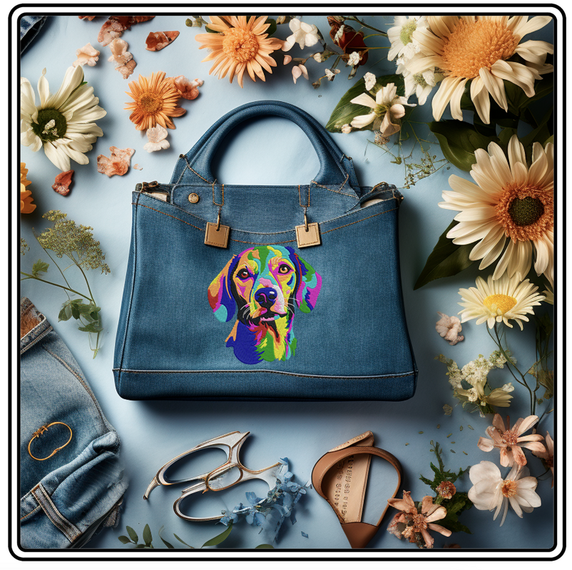 Bright DOG EIN Bunter HUND IM Aquarelle LOOK Stickdatei - Bild 8